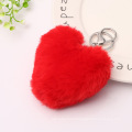 Hot Selling Cheaper fluffy Faux Fur Pom pom Keychain